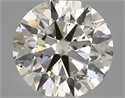 Natural Diamond 0.50 Carats, Round with Excellent Cut, I Color, SI2 Clarity and Certified by IGI