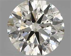 Picture of Natural Diamond 0.50 Carats, Round with Excellent Cut, I Color, SI2 Clarity and Certified by IGI