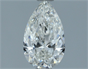 Natural Diamond 1.00 Carats, Pear with  Cut, G Color, VVS2 Clarity and Certified by IGI