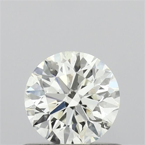 Picture of Natural Diamond 0.50 Carats, Round with Excellent Cut, J Color, I1 Clarity and Certified by GIA