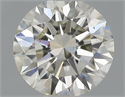 Natural Diamond 0.40 Carats, Round with Excellent Cut, H Color, VS2 Clarity and Certified by IGI