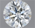 Natural Diamond 0.41 Carats, Round with Excellent Cut, H Color, SI1 Clarity and Certified by IGI