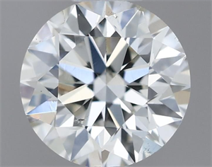 Picture of Natural Diamond 0.41 Carats, Round with Excellent Cut, H Color, SI1 Clarity and Certified by IGI