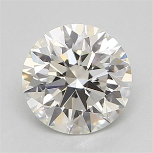 Picture of Natural Diamond 0.40 Carats, Round with Excellent Cut, I Color, VS1 Clarity and Certified by GIA