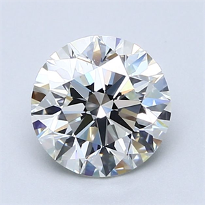 Picture of Natural Diamond 1.70 Carats, Round with Excellent Cut, I Color, VVS1 Clarity and Certified by GIA