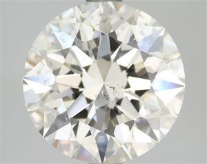 Picture of Natural Diamond 3.09 Carats, Round with Excellent Cut, K Color, SI2 Clarity and Certified by GIA