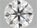 Natural Diamond 0.40 Carats, Round with Very Good Cut, D Color, SI1 Clarity and Certified by GIA