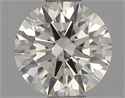 Natural Diamond 0.52 Carats, Round with Excellent Cut, K Color, VS2 Clarity and Certified by IGI