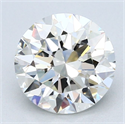 Natural Diamond 2.50 Carats, Round with Excellent Cut, J Color, VVS2 Clarity and Certified by GIA