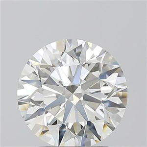 Picture of Natural Diamond 2.02 Carats, Round with Excellent Cut, H Color, SI1 Clarity and Certified by GIA