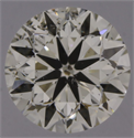 Natural Diamond 0.50 Carats, Round with Very Good Cut, K Color, SI2 Clarity and Certified by GIA