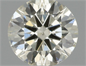 Natural Diamond 0.40 Carats, Round with Excellent Cut, K Color, SI2 Clarity and Certified by IGI