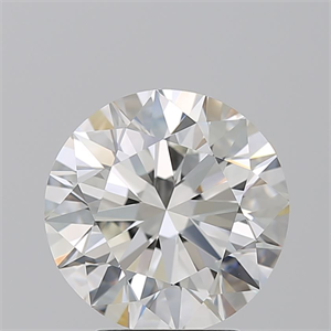 Picture of Natural Diamond 3.70 Carats, Round with Excellent Cut, H Color, VVS1 Clarity and Certified by GIA