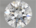 Natural Diamond 2.01 Carats, Round with Excellent Cut, G Color, I1 Clarity and Certified by GIA