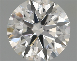 Picture of Natural Diamond 0.50 Carats, Round with Excellent Cut, G Color, SI1 Clarity and Certified by IGI