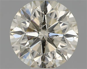 Picture of Natural Diamond 0.52 Carats, Round with Very Good Cut, J Color, I1 Clarity and Certified by IGI