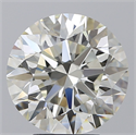 Natural Diamond 5.02 Carats, Round with Excellent Cut, I Color, VVS1 Clarity and Certified by IGI