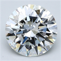 Natural Diamond 4.55 Carats, Round with Excellent Cut, G Color, VS2 Clarity and Certified by GIA