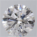 Natural Diamond 2.01 Carats, Round with Excellent Cut, D Color, SI2 Clarity and Certified by GIA