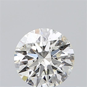 Picture of Natural Diamond 0.40 Carats, Round with Excellent Cut, I Color, VS2 Clarity and Certified by GIA