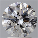 Natural Diamond 2.01 Carats, Round with Excellent Cut, E Color, SI2 Clarity and Certified by GIA