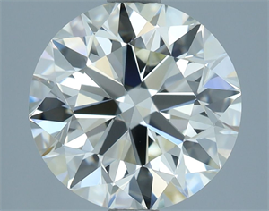 Picture of Natural Diamond 2.97 Carats, Round with Excellent Cut, I Color, VVS2 Clarity and Certified by IGI