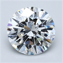 Natural Diamond 6.33 Carats, Round with Excellent Cut, D Color, SI1 Clarity and Certified by GIA