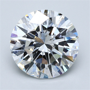 Picture of Natural Diamond 6.33 Carats, Round with Excellent Cut, D Color, SI1 Clarity and Certified by GIA