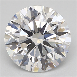 Picture of Natural Diamond 1.09 Carats, Round with Excellent Cut, D Color, FL Clarity and Certified by GIA