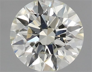 Picture of Natural Diamond 0.60 Carats, Round with Excellent Cut, J Color, VS1 Clarity and Certified by IGI