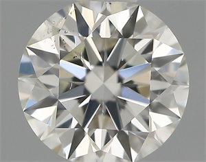 Picture of Natural Diamond 0.50 Carats, Round with Excellent Cut, H Color, SI2 Clarity and Certified by IGI