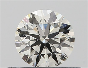 Picture of Natural Diamond 0.40 Carats, Round with Excellent Cut, K Color, VS1 Clarity and Certified by GIA