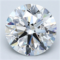 Natural Diamond 4.01 Carats, Round with Excellent Cut, E Color, VS1 Clarity and Certified by GIA