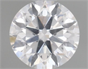 Natural Diamond 0.41 Carats, Round with Excellent Cut, D Color, I1 Clarity and Certified by GIA