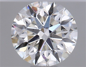 Picture of Natural Diamond 0.42 Carats, Round with Excellent Cut, H Color, SI1 Clarity and Certified by GIA