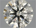 Natural Diamond 0.40 Carats, Round with Excellent Cut, J Color, SI2 Clarity and Certified by IGI