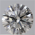 Natural Diamond 0.43 Carats, Round with Excellent Cut, H Color, SI2 Clarity and Certified by GIA