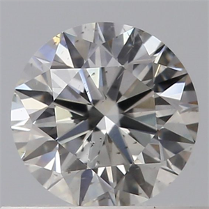 Picture of Natural Diamond 0.43 Carats, Round with Excellent Cut, H Color, SI2 Clarity and Certified by GIA