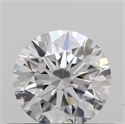 Natural Diamond 0.43 Carats, Round with Excellent Cut, F Color, SI1 Clarity and Certified by GIA