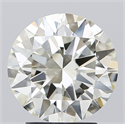 Natural Diamond 3.00 Carats, Round with Excellent Cut, K Color, VS1 Clarity and Certified by IGI