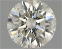 Natural Diamond 0.55 Carats, Round with Excellent Cut, I Color, VS2 Clarity and Certified by IGI