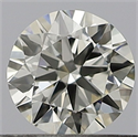 Natural Diamond 0.40 Carats, Round with Very Good Cut, I Color, VVS2 Clarity and Certified by GIA