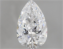 Natural Diamond 1.06 Carats, Pear with  Cut, E Color, SI2 Clarity and Certified by GIA