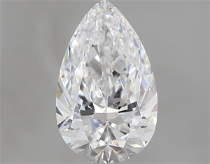 Picture of Natural Diamond 1.06 Carats, Pear with  Cut, E Color, SI2 Clarity and Certified by GIA