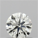 Natural Diamond 0.50 Carats, Round with Excellent Cut, J Color, VVS2 Clarity and Certified by IGI