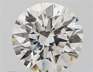 Picture of Natural Diamond 0.50 Carats, Round with Excellent Cut, H Color, SI2 Clarity and Certified by GIA