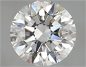 Natural Diamond 2.14 Carats, Round with Excellent Cut, H Color, VS1 Clarity and Certified by GIA