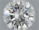 Natural Diamond 0.40 Carats, Round with Excellent Cut, I Color, VVS2 Clarity and Certified by GIA