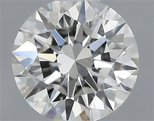 Picture of Natural Diamond 0.40 Carats, Round with Excellent Cut, I Color, VVS2 Clarity and Certified by GIA