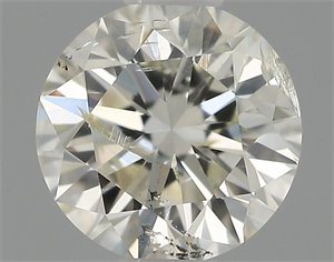 Picture of Natural Diamond 0.52 Carats, Round with Very Good Cut, I Color, SI2 Clarity and Certified by IGI